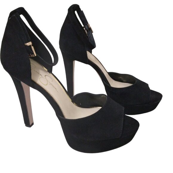 Jessica Simpson | Beeya Ankle Strap Platform Heeled Sandals Shoes | Size 9M - Picture 2 of 8